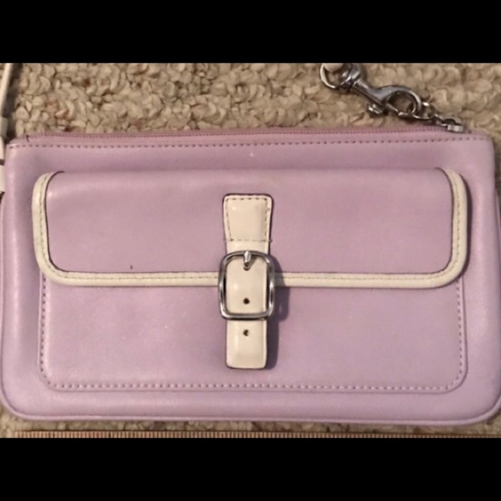 Coach lavender wristlet